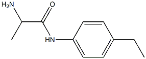 2-amino-N-(4-ethylphenyl)propanamide Struktur