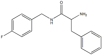 2-amino-N-(4-fluorobenzyl)-3-phenylpropanamide Struktur