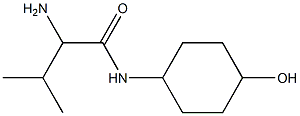 2-amino-N-(4-hydroxycyclohexyl)-3-methylbutanamide Struktur