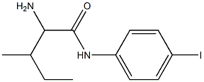 2-amino-N-(4-iodophenyl)-3-methylpentanamide Struktur