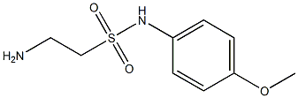 2-amino-N-(4-methoxyphenyl)ethanesulfonamide Struktur