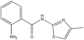 2-amino-N-(4-methyl-1,3-thiazol-2-yl)benzamide Struktur