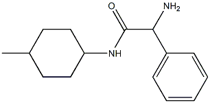 2-amino-N-(4-methylcyclohexyl)-2-phenylacetamide Struktur