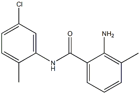 2-amino-N-(5-chloro-2-methylphenyl)-3-methylbenzamide Struktur