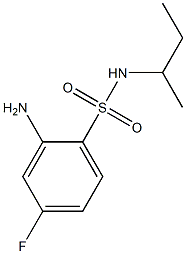 2-amino-N-(butan-2-yl)-4-fluorobenzene-1-sulfonamide Struktur