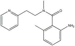 2-amino-N,6-dimethyl-N-[2-(pyridin-2-yl)ethyl]benzamide Struktur