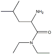 2-amino-N,N-diethyl-4-methylpentanamide Struktur