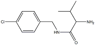 2-amino-N-[(4-chlorophenyl)methyl]-3-methylbutanamide Struktur