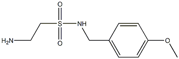 2-amino-N-[(4-methoxyphenyl)methyl]ethane-1-sulfonamide Struktur