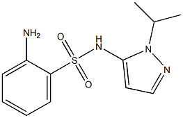 2-amino-N-[1-(propan-2-yl)-1H-pyrazol-5-yl]benzene-1-sulfonamide Struktur