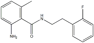 2-amino-N-[2-(2-fluorophenyl)ethyl]-6-methylbenzamide Struktur