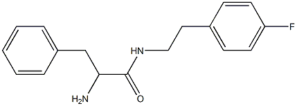 2-amino-N-[2-(4-fluorophenyl)ethyl]-3-phenylpropanamide Struktur