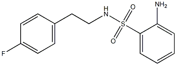 2-amino-N-[2-(4-fluorophenyl)ethyl]benzene-1-sulfonamide Struktur