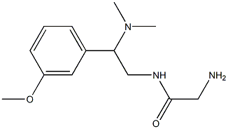 2-amino-N-[2-(dimethylamino)-2-(3-methoxyphenyl)ethyl]acetamide Struktur