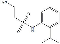 2-amino-N-[2-(propan-2-yl)phenyl]ethane-1-sulfonamide Struktur