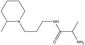 2-amino-N-[3-(2-methylpiperidin-1-yl)propyl]propanamide Struktur