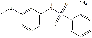 2-amino-N-[3-(methylsulfanyl)phenyl]benzene-1-sulfonamide Struktur