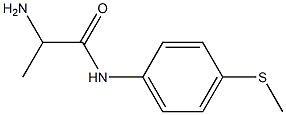 2-amino-N-[4-(methylthio)phenyl]propanamide Struktur