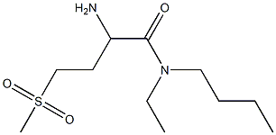 2-amino-N-butyl-N-ethyl-4-(methylsulfonyl)butanamide Struktur