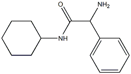 2-amino-N-cyclohexyl-2-phenylacetamide Struktur