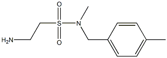 2-amino-N-methyl-N-[(4-methylphenyl)methyl]ethane-1-sulfonamide Struktur