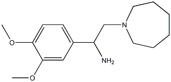 2-azepan-1-yl-1-(3,4-dimethoxyphenyl)ethanamine Struktur