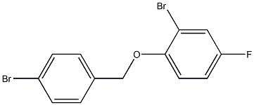 2-bromo-1-[(4-bromophenyl)methoxy]-4-fluorobenzene Struktur