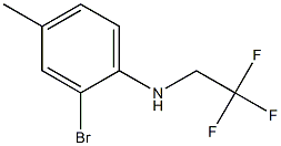 2-bromo-4-methyl-N-(2,2,2-trifluoroethyl)aniline Struktur