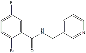 2-bromo-5-fluoro-N-(pyridin-3-ylmethyl)benzamide Struktur