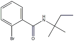 2-bromo-N-(1,1-dimethylpropyl)benzamide Struktur