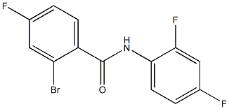 2-bromo-N-(2,4-difluorophenyl)-4-fluorobenzamide Struktur