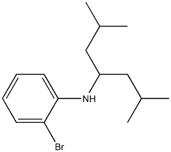 2-bromo-N-(2,6-dimethylheptan-4-yl)aniline Struktur