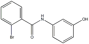 2-bromo-N-(3-hydroxyphenyl)benzamide Struktur