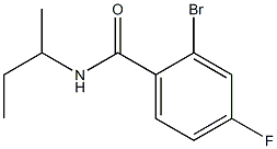 2-bromo-N-(sec-butyl)-4-fluorobenzamide Struktur