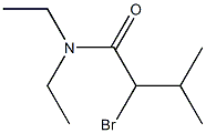 2-bromo-N,N-diethyl-3-methylbutanamide Struktur