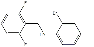 2-bromo-N-[(2,6-difluorophenyl)methyl]-4-methylaniline Struktur