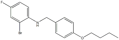 2-bromo-N-[(4-butoxyphenyl)methyl]-4-fluoroaniline Struktur