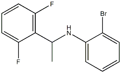 2-bromo-N-[1-(2,6-difluorophenyl)ethyl]aniline Struktur