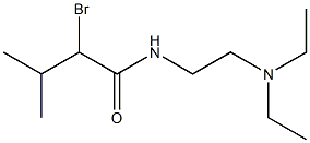 2-bromo-N-[2-(diethylamino)ethyl]-3-methylbutanamide Struktur