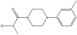 2-chloro-1-[4-(3-methylphenyl)piperazin-1-yl]propan-1-one Struktur