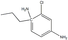 2-chloro-1-N-propylbenzene-1,4-diamine Struktur