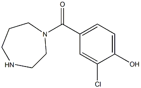 2-chloro-4-(1,4-diazepan-1-ylcarbonyl)phenol Struktur