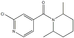 2-chloro-4-[(2,6-dimethylpiperidin-1-yl)carbonyl]pyridine Struktur