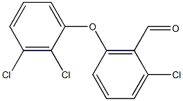 2-chloro-6-(2,3-dichlorophenoxy)benzaldehyde Struktur