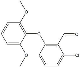 2-chloro-6-(2,6-dimethoxyphenoxy)benzaldehyde Struktur