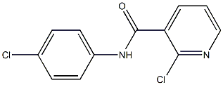 2-chloro-N-(4-chlorophenyl)pyridine-3-carboxamide Struktur