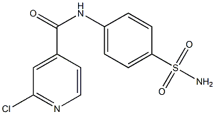 2-chloro-N-(4-sulfamoylphenyl)pyridine-4-carboxamide Struktur