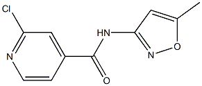 2-chloro-N-(5-methyl-1,2-oxazol-3-yl)pyridine-4-carboxamide Struktur