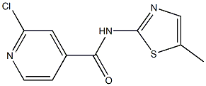 2-chloro-N-(5-methyl-1,3-thiazol-2-yl)pyridine-4-carboxamide Struktur