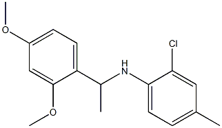 2-chloro-N-[1-(2,4-dimethoxyphenyl)ethyl]-4-methylaniline Struktur